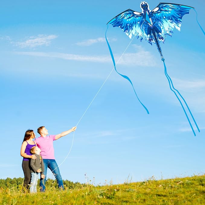 Dragon Kite for Adults, Gifts for Easter, Kites for Kids Ages 4-8 8-12 Easy to - Image 5