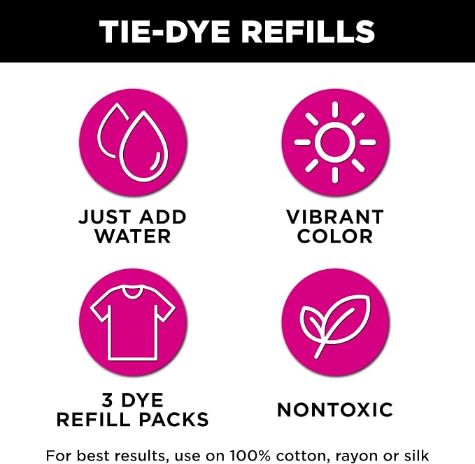 Tulip One-Step Tie-Dye Kit Dye Refill Packs - Image 2