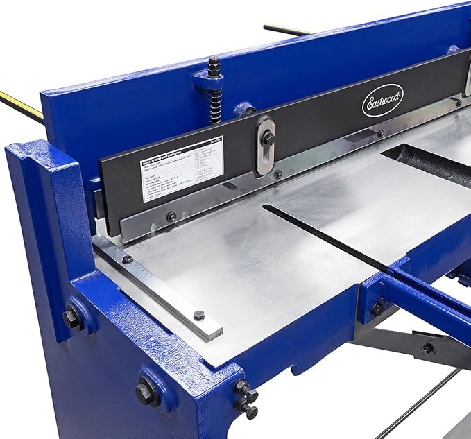 Eastwood 52 Inch Stomp Shear Machine | Industrial Grade Manual Operated Metal Fabrication Stomp Shear Sheet Cutter up to 14 Gauge | Equipped with T10A Tool Steel Ultra Sharp Cutting Blades