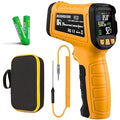 50:1 Infrared Thermometer Temperature Gun, Dual-Mode Temp Gun -58°F to 1796°F, with K-Type Thermocouple for Internal Readings, for Kilns, Industrial, and HVAC Applications