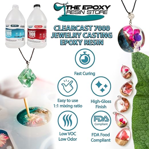 Casting Epoxy Resin, 2 Part epoxy Kit, Small Clear Castings and Decorative - Image 2