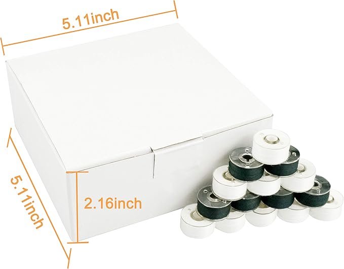 New brothread 144pcs 60S/2 Prewound Bobbin Thread Plastic Size A SA156 - Image 2