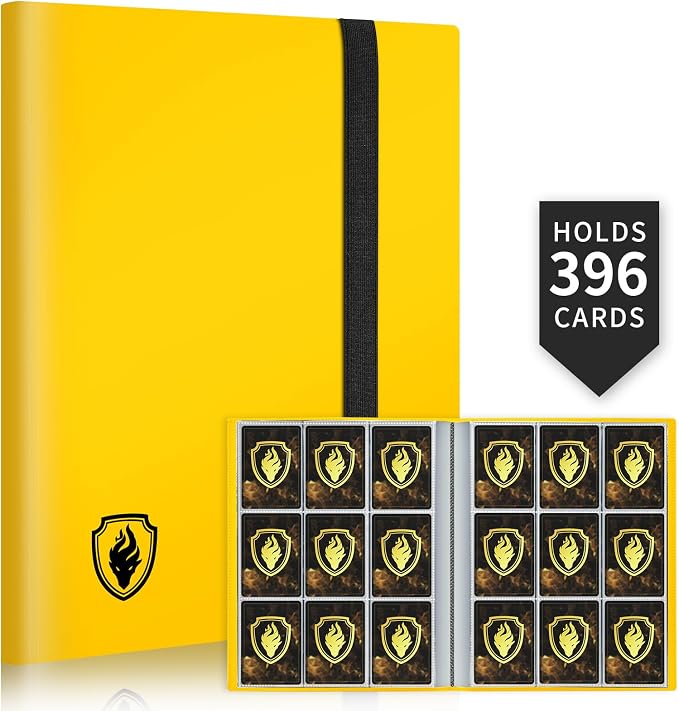 Card Binder 9 Pocket, Fabmaker 396 Pockets Trading Card Binder, Premium by Fabmaker