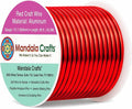 Mandala Crafts 13 Gauge Red Anodized Aluminum Craft Wire, 60 FT | Colored by MandalaCrafts