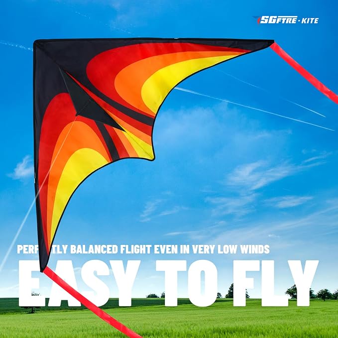 Delta Kite Set for Kids and Adults, Extremely Easy to Launch for Beginners - Image 6