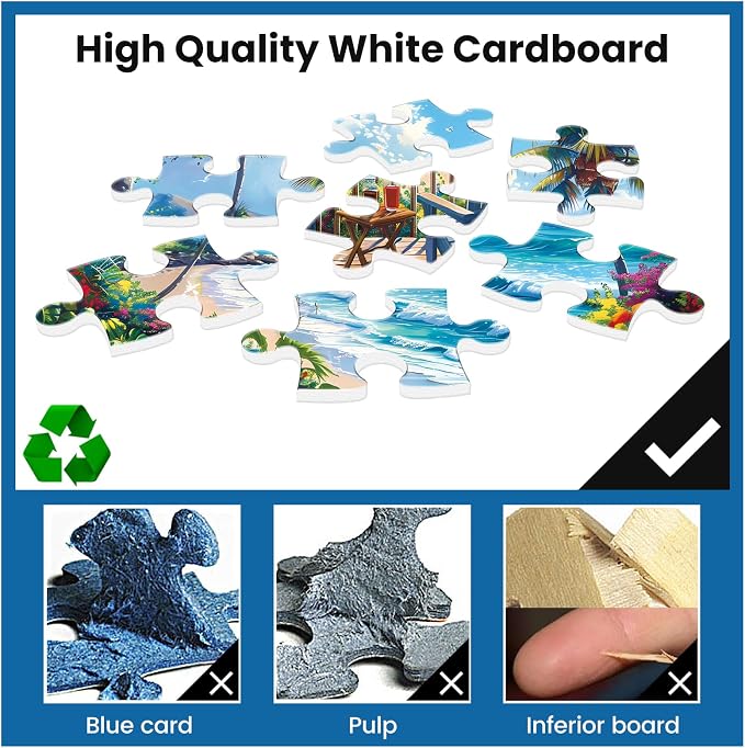 Jigsaw Puzzles for Adults 500 Pieces, Interlock Perfectly Letter on Back No Dust - Image 3