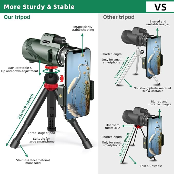40x60 HD Monocular Telescope for Adults - Image 2