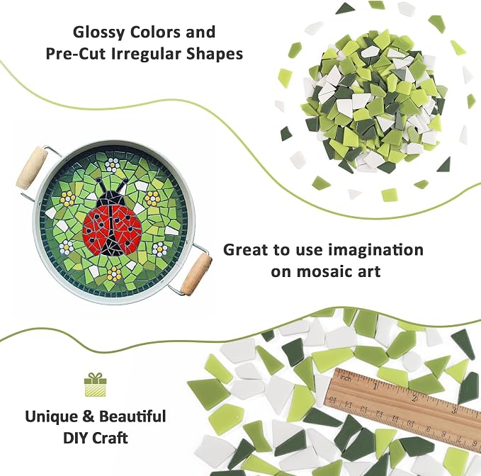 Youway Style Green Glass Mosaic Tiles - Image 7