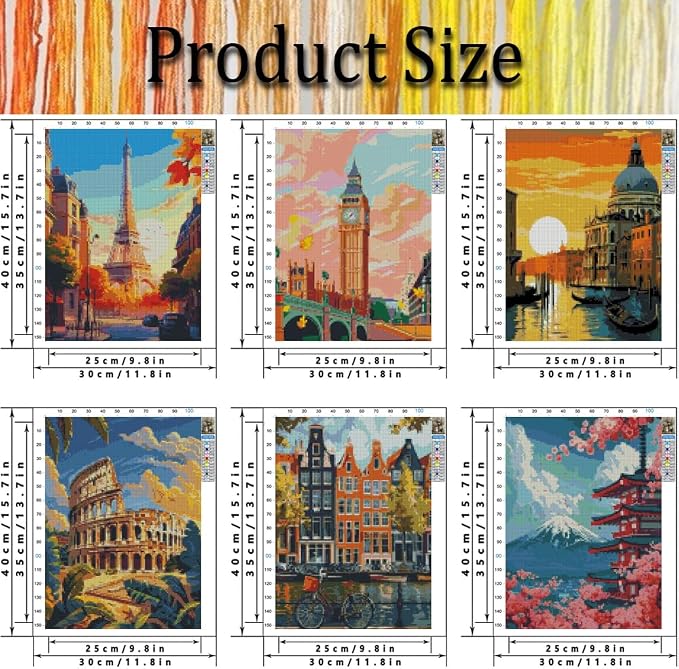 6 Pack Stamped Cross Stitch Kits - Image 4