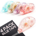 4 Pack Double Sided Tape Roller, Double Sided Adhesive Scrapbook Tape by Unknown