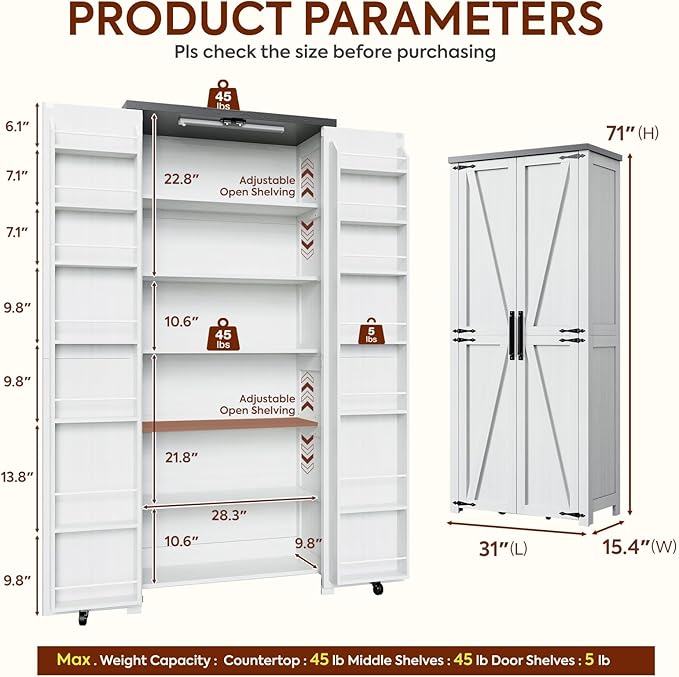 NEWOWNDS Craft Storage Cabinet - Image 2