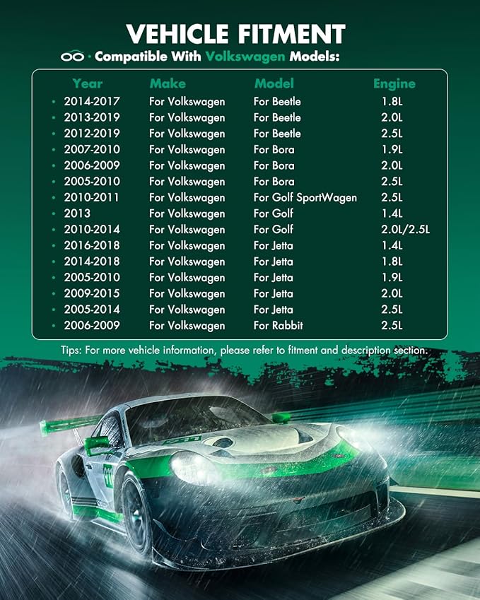 SCITOO Front Left Brake Caliper Without Bracket 19-2974 Compatible For Audi For A1 2011-2013,For Audi For A3 2010-2013,For Volkswagen For Type 1 2012-2019,For Volkswagen For Bora 2005-2010