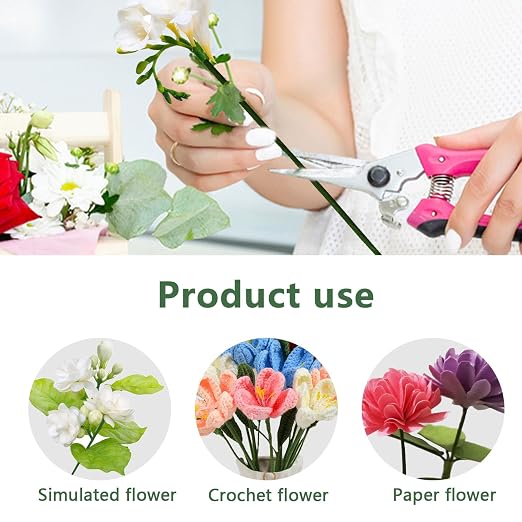 80Pcs Floral Wire, 30cm/11.8in Length 3mm/0.12in Diameter Floral Stems - Image 4