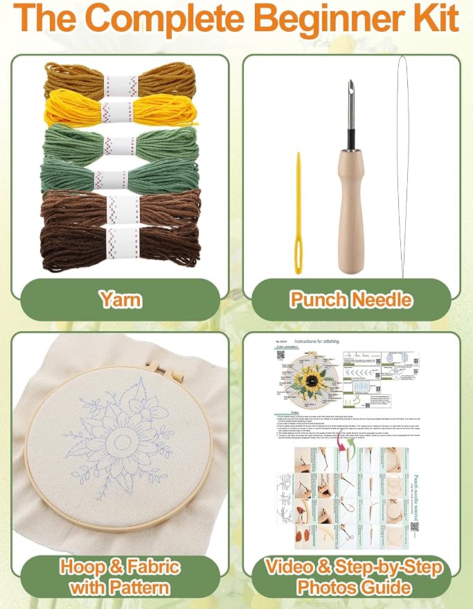 Punch Needle Kit Adults Beginner - Image 2