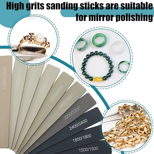 Honoson 20 Pcs Sanding Sticks for Plastic Models 3D Print Polishing Sticks - Image 6