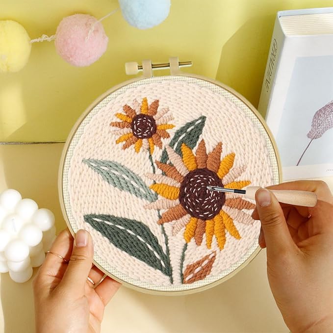YWAOAIJD Punch Needle Embroidery Kit, Include Punch Needle Tools, Embroidery - Image 7