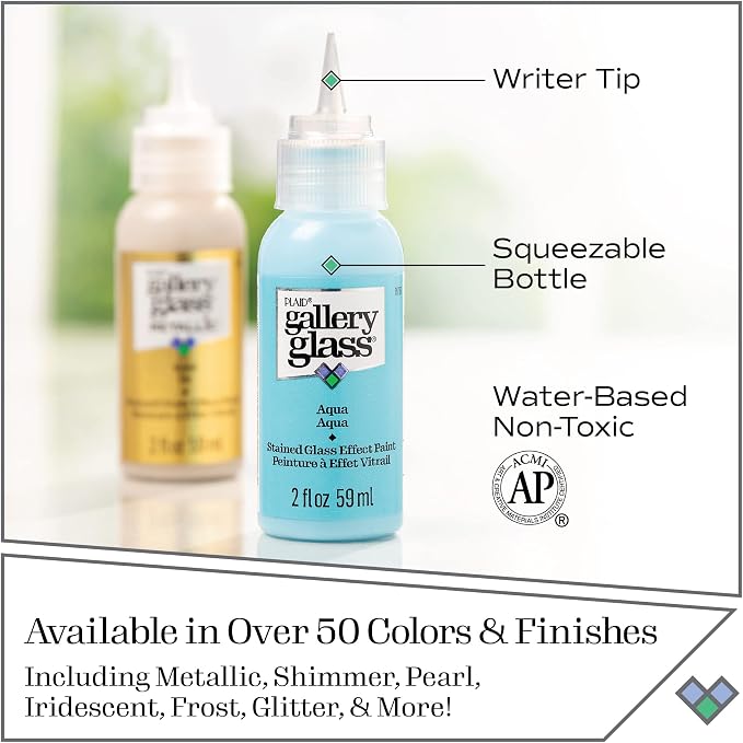 Gallery Glass Window Acrylic Craft Paint Set Formulated to be Non-Toxic - Image 9