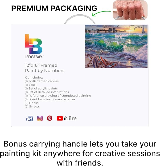 Ledgebay DIY Paint by Numbers Kit - Image 8