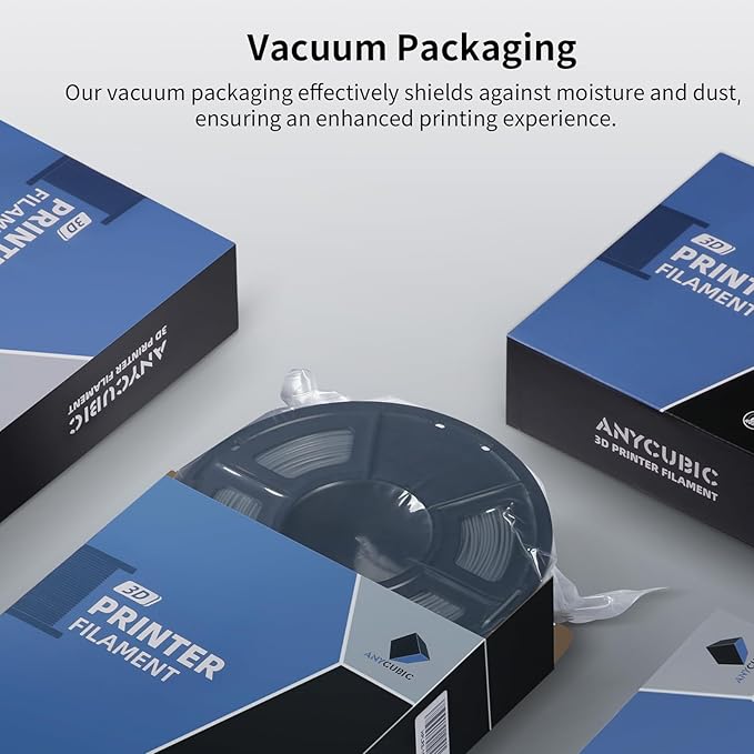 ANYCUBIC PETG Filament 1.75mm, 3D Printer Filament, Dimensional Accuracy +/- 0.02mm, Exceptional Toughness, Print with Most FDM 3D Printers, 1KG Spool, Red