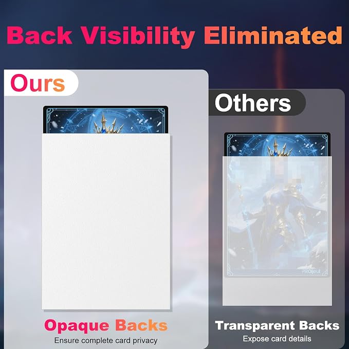 200 Pack Card Sleeves, Matte Dual Trading Card Sleeves - Image 3