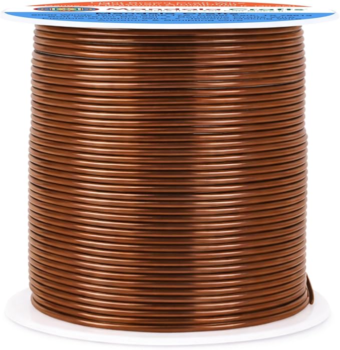 Mandala Crafts 20 Gauge Light Brown Anodized Aluminum Craft Wire, 100 FT | - Image 2