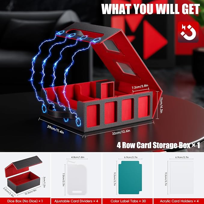 Trading Card Storage Box – 3500+ Magnetic MTG Deck Box - Image 2
