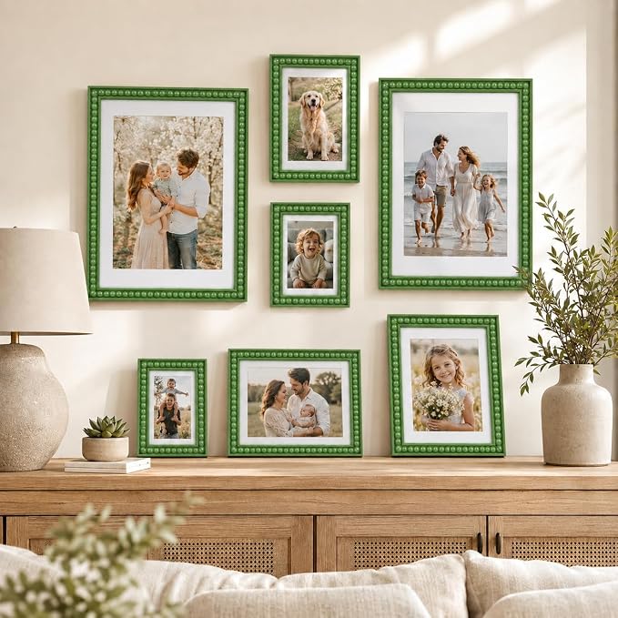 Solid Wood 12x12 Picture Frame Beaded Frame - Image 6