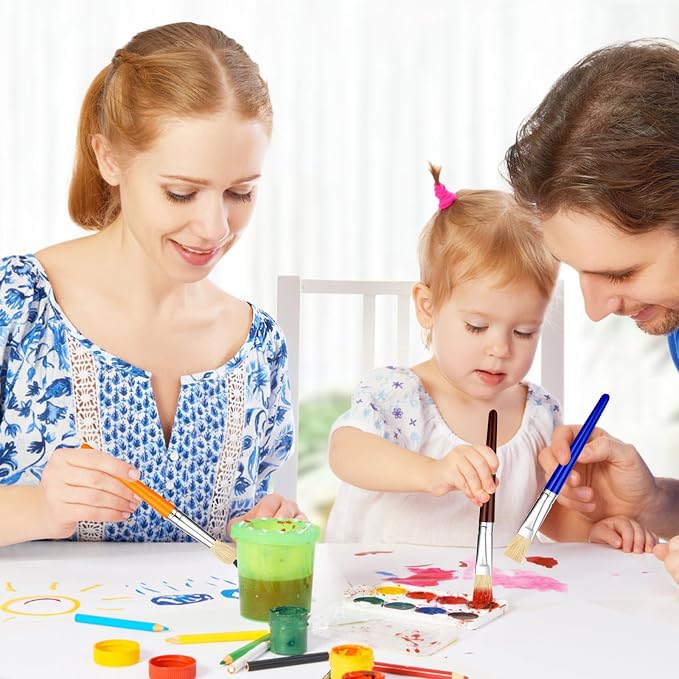 YGAOHF 30 Pcs Paint Brushes for Kids - Image 4