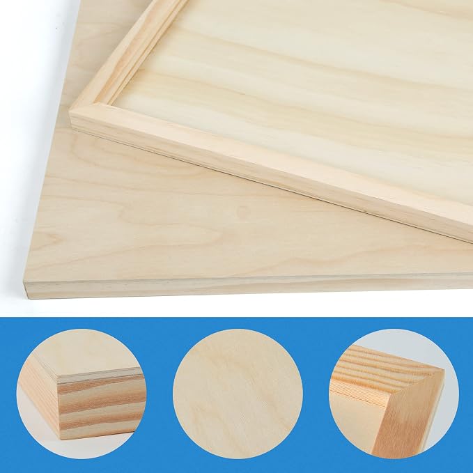 Falling in Art 2 Pack 18x18 Unfinished Birch Wood Panels Kit - Image 5