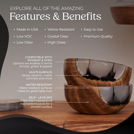 Promise Epoxy Table Top Epoxy Resin Kit 1 Gallon - Image 3