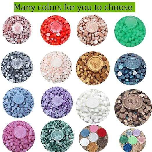 300Pcs Rosiness Sealing Wax Beads, Vintage Wax Seal Beads - Image 6
