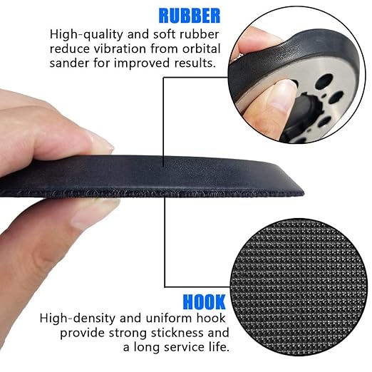 5" Hook-&-Loop Replacement Sander Pad for DeWalt- Fits DeWalt Random Orbit Sanders DWE6423/6423K, DWE6421/6421K - Direct Replacement for Pad Part Number DWE64233 & N329079