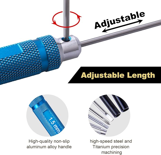 Hobbypark 11 in 1 Professional Multi RC Tools Kits Box Set Hex Driver Allen - Image 3