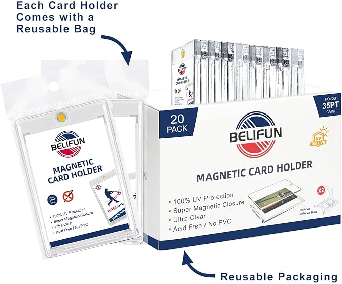 20-Pack One Touch Magnetic Card-Holders - Image 5