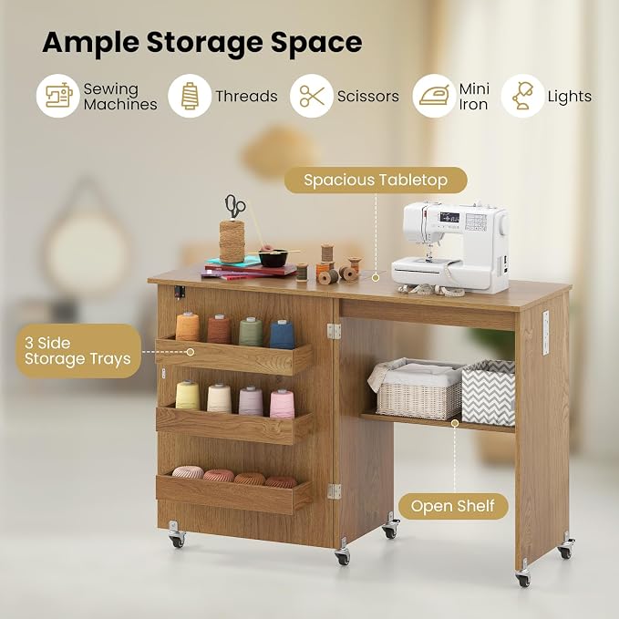 Giantex Folding Sewing Table - Image 5