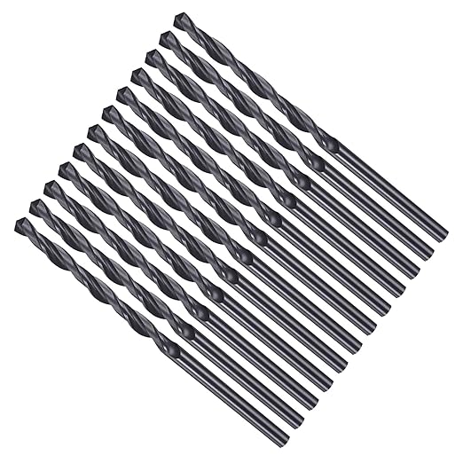 Drill Bit, 2.6mm Cutting Diameter, 4241 HSS Nitriding Black 118° Cutting Angle Versatile Jobber Bits - (Applications: for Drilling Plastic Wood Soft Metal), 12-Pieces