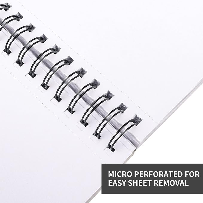 FIXSMITH 9"X12" Sketch Book | 400 Sheets Sketchbook| 4 Pack |Acid Free Drawing - Image 5