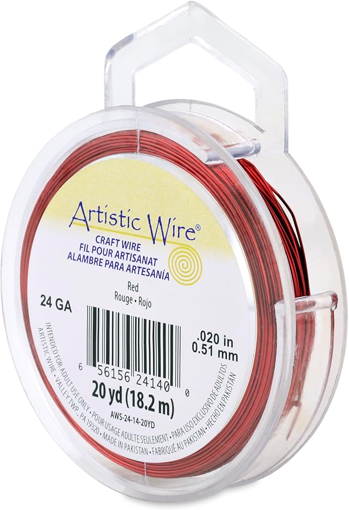 Artistic Wire, 24 Gauge Tarnish Resistant Colored Copper Craft Wire, 20 yd by Unknown
