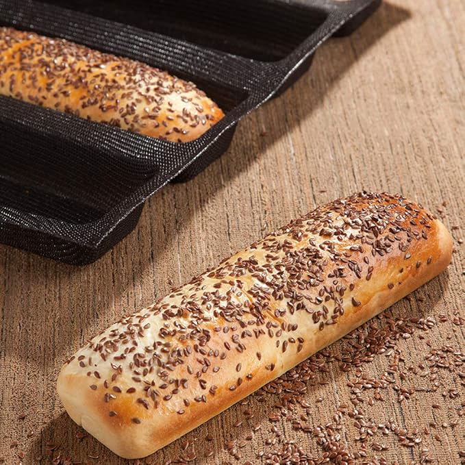 FETESUR Silicone Perforated Baking Forms Sandwich Mold French Baguette Bread - Image 5