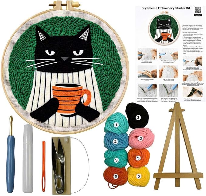 CELCRAFTIQUE Punch Needle Kits for Adults Beginner, Tool by Unknown