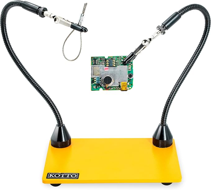 KOTTO Third Hand Soldering Tool PCB Holder Two Magnetic Based Flexible Metal by KOTTO