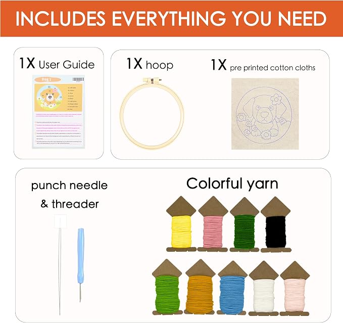 YOYLEAYOY Punch Needle Kit for Beginners, Punch Needle and Instructions - Image 3