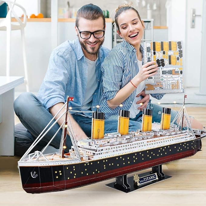 CubicFun Titanic 3D Model Ship Puzzle - Image 5