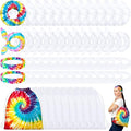Abbylike 96pcs Tie Dye Party Cotton Drawstring Backpacks Scrunchies Bow Hair by Abbylike