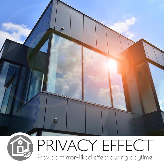 HIDBEA One Way Privacy Window Film, Daytime Mirror Reflective Heat Control UV - Image 6