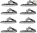 loyal 8 Packs 300W UFO LED High Bay Light, 30000LM LED High Bay Shop Light, 6000K Daylight LED Bay Light with 1.2M Cable US Plug, Commercial High Bay Lighting for Warehouse Workshop Garage Factory