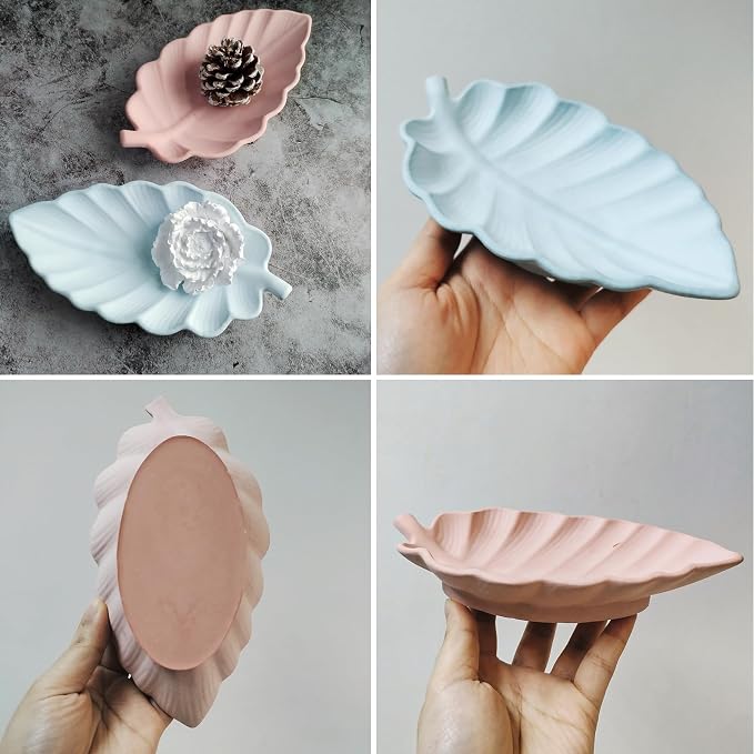 Wehous Resin Tray Molds Leaf Tray Silicone Resin Mold Irregular Jewelry Plate - Image 6
