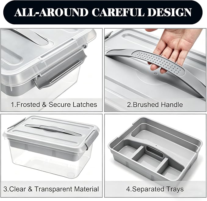 Yesland Portable Craft Storage Box - Image 4