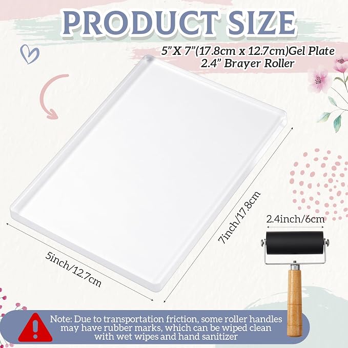 Fuyoooo 5" x 7" Gel Printing Plate Kit - Image 2