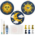 INFUNLY 3 Set Sun Moon Punch Needle Kits by INFUNLY